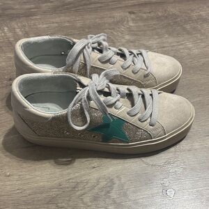 ShuShop Pixie Sneakers with Glitter and Teal Star